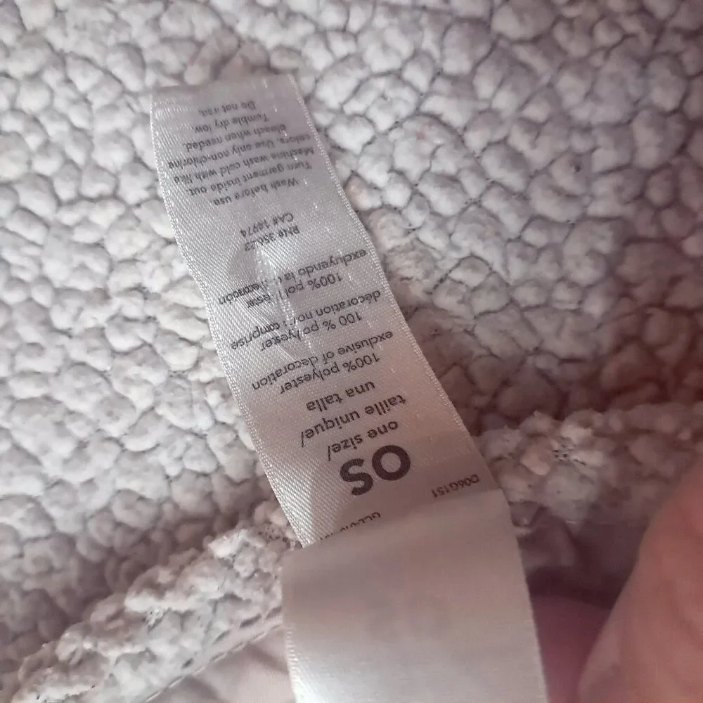 Carter's Owl Baby Blanket Security Lovey Sherpa Brown Gray Tan‎ brown Cream READ